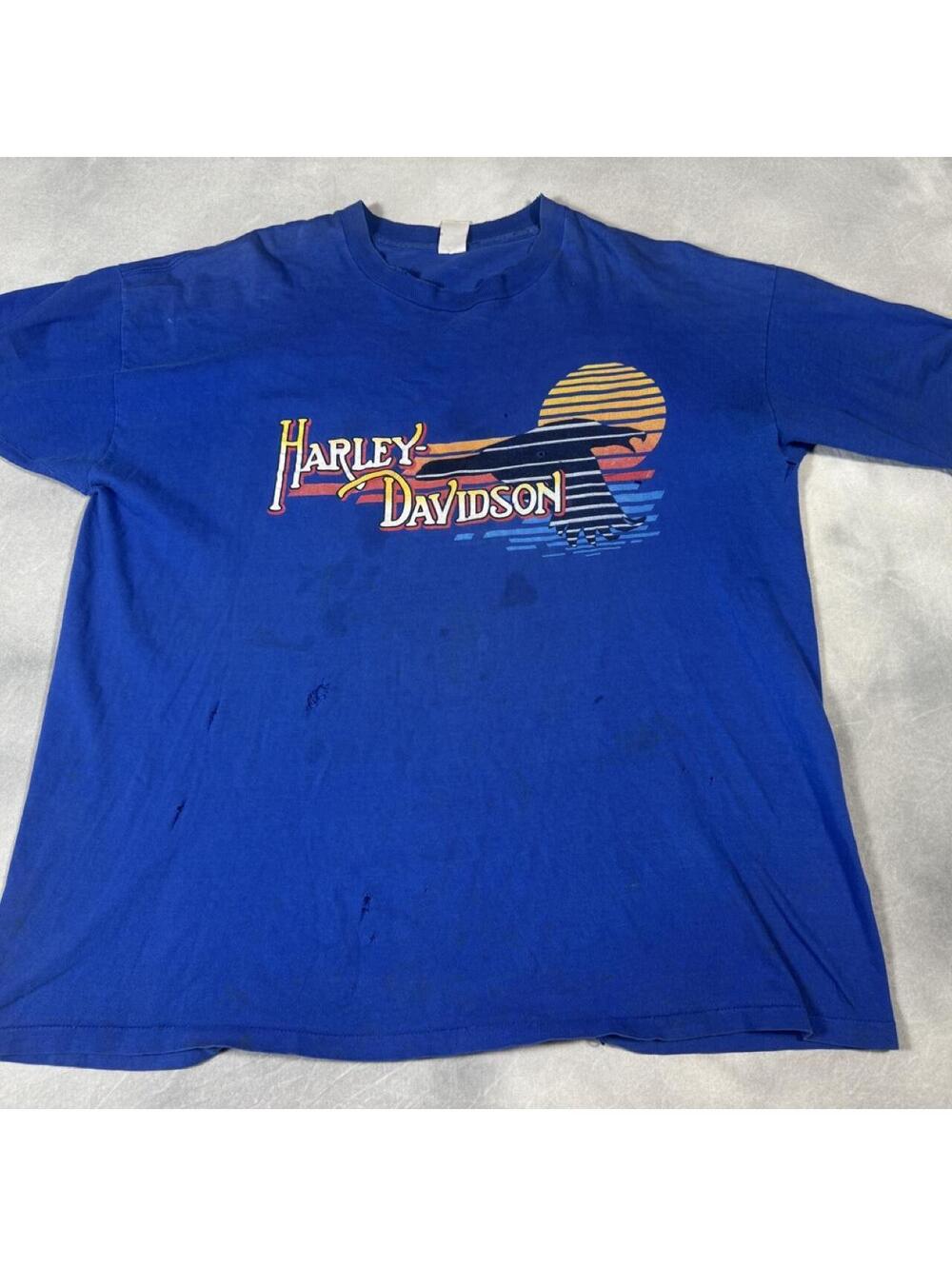 Vintage 1980s Harley Davidson Doc’s St Louis Missouri Healthknit USA 2XL Tee